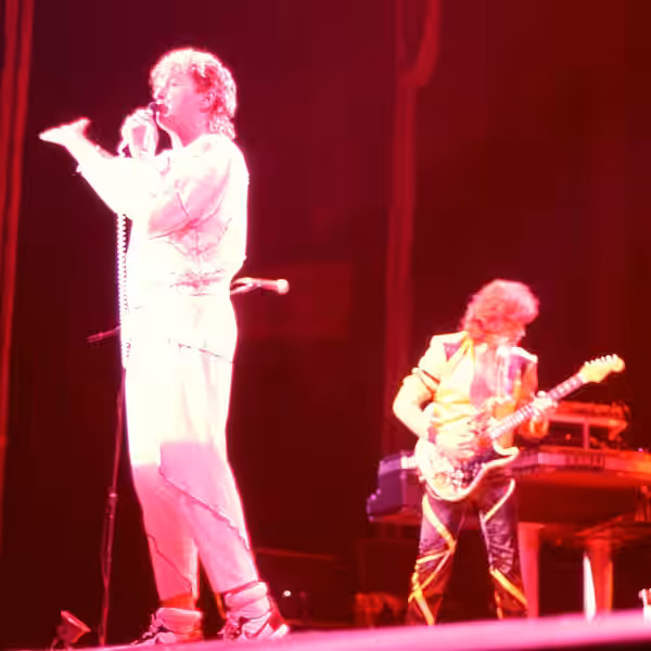 On 14th July 1984, prog-rock supergroup Yes played ast the NEC Arena in Birmingham as part of their 9012Live tour. Birmingham Sun photographer Andy Weaver was p (2020)