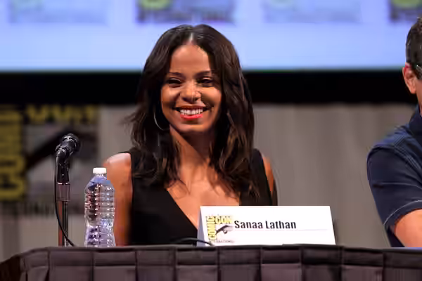 Sanaa Lathan at the 2011 San Diego Comic-Con International in San Diego, California. Please attribute to Gage Skidmore if used elsewhere.