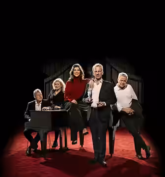 Jens Krøyer, Birgitte Raaberg, Ellen Hillingsø, Karsten Jansfort and Henrik Koefoed in the Copenhagen theater Folketeatret's production of the play "Liva" about (2017)