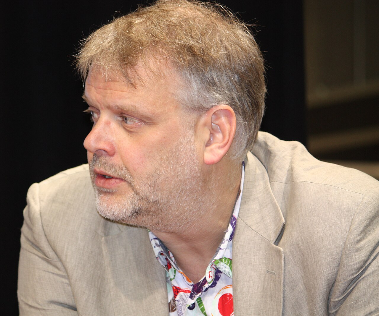 Swedish actor and writer Hans Rosenfeldt at Helsinki Book Fair 2012
