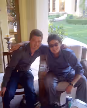 Alexander Hartman and Charlie Sheen in Beverly Hills (2011)