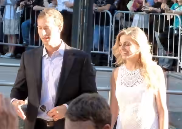 Spike Jonze with mystery woman at the premiere of Moneyball, Toronto Film Festival 2011.