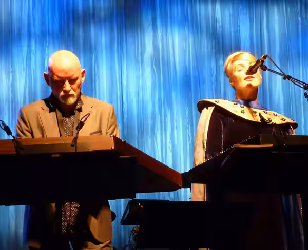 Brendan Perry and Lisa Gerrard in concert as group Dead Can Dance, Paris, June 2013