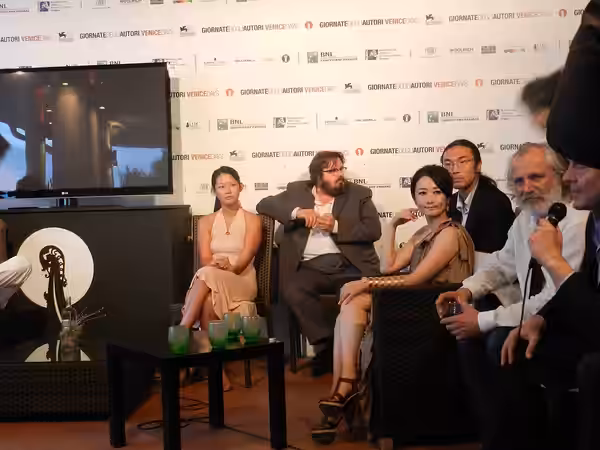 Giuseppe Battiston, Zhao Tao, Rade Sherbedgia Presentazione del film "Io sono Li" al 68° Festival del Cinema di Venezia (2011)