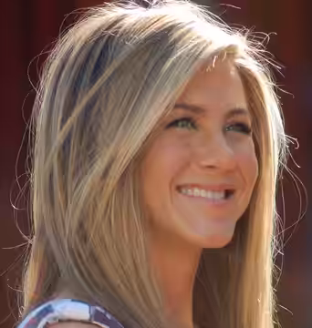 Jennifer Aniston at a ceremony to receive a star on the Hollywood Walk of Fame. (2012)
