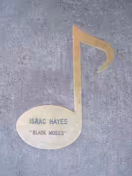 Memphis, Tennessee. Walk of Fame (Beale Street, Memphis) Isaac Hayes (2011)