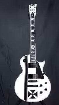 The ESP Iron Cross Snow White is built in the Kiso Japan Custom Shop Factory, it the much desired "K" serial number for the ESP Kiso Custom Shop Factory. The gu (2014)