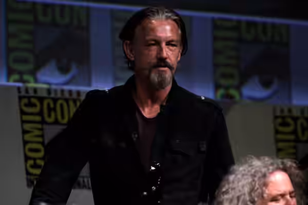 Tommy Flanagan speaking at the 2012 San Diego Comic-Con International in San Diego, California. Please attribute to Gage Skidmore if used elsewhere.