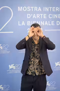 Samir Guesmi, director and actor, at 82nd Venice International Film Festival in Venice, Italy for the film grand ciel. (2025)