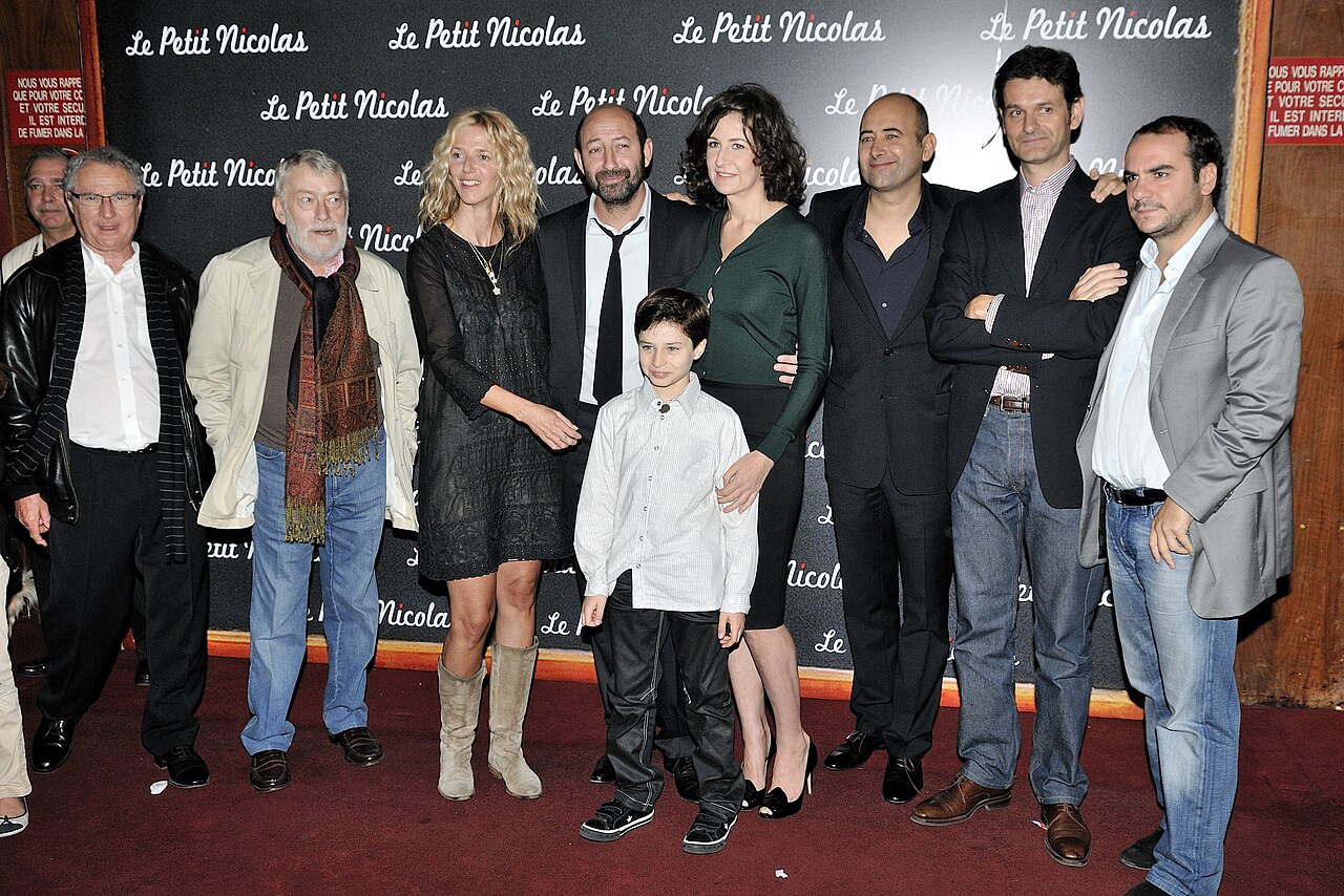 Avant-première du film Le Petit Nicolas au Grand Rex, à Paris, le 20 Septembre 2009, en présence de toute l'équipe de film. De gauche à droite : Daniel Prévost,
