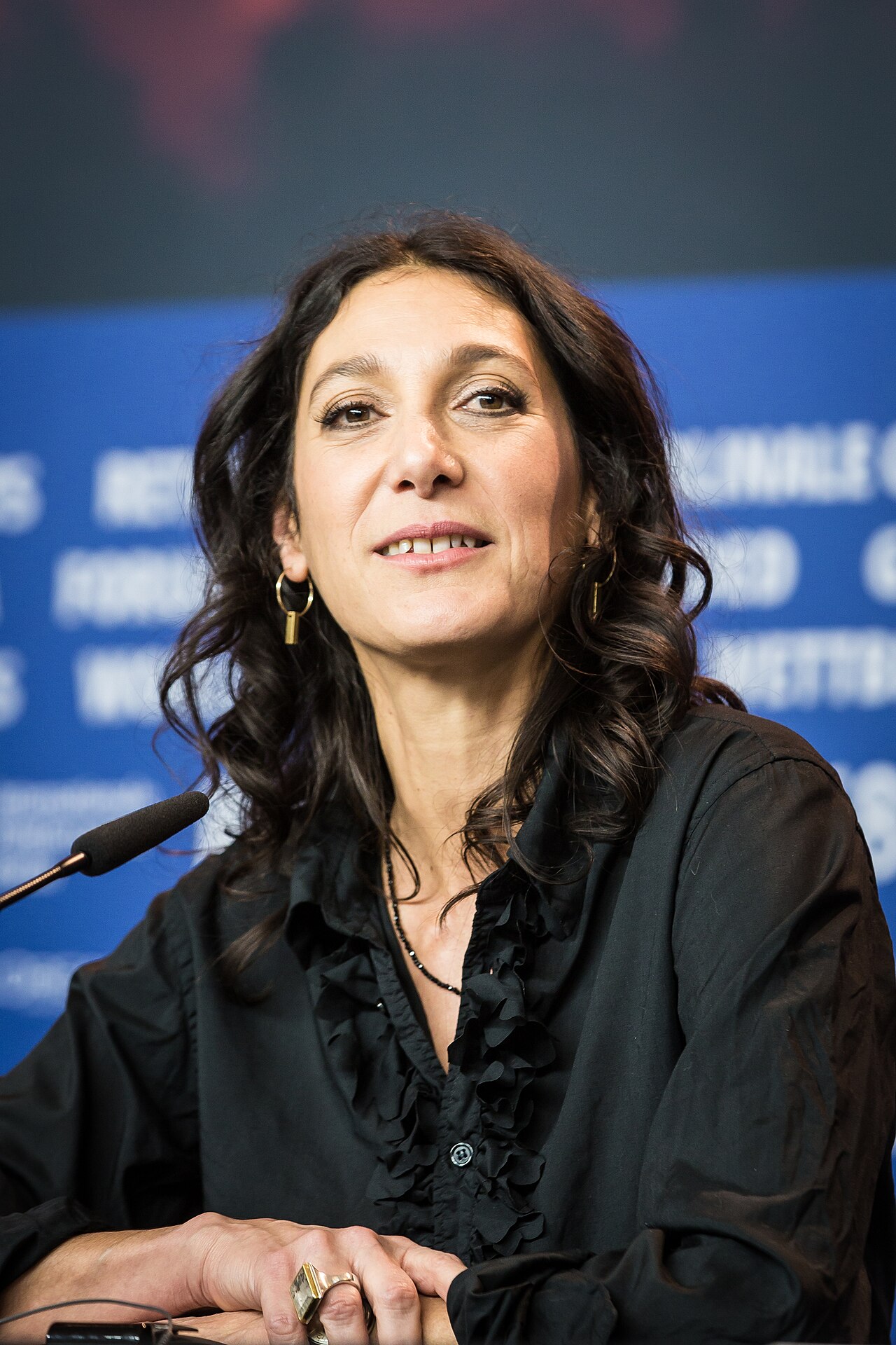 Movie director Emily Atef at the Berlinale 2018