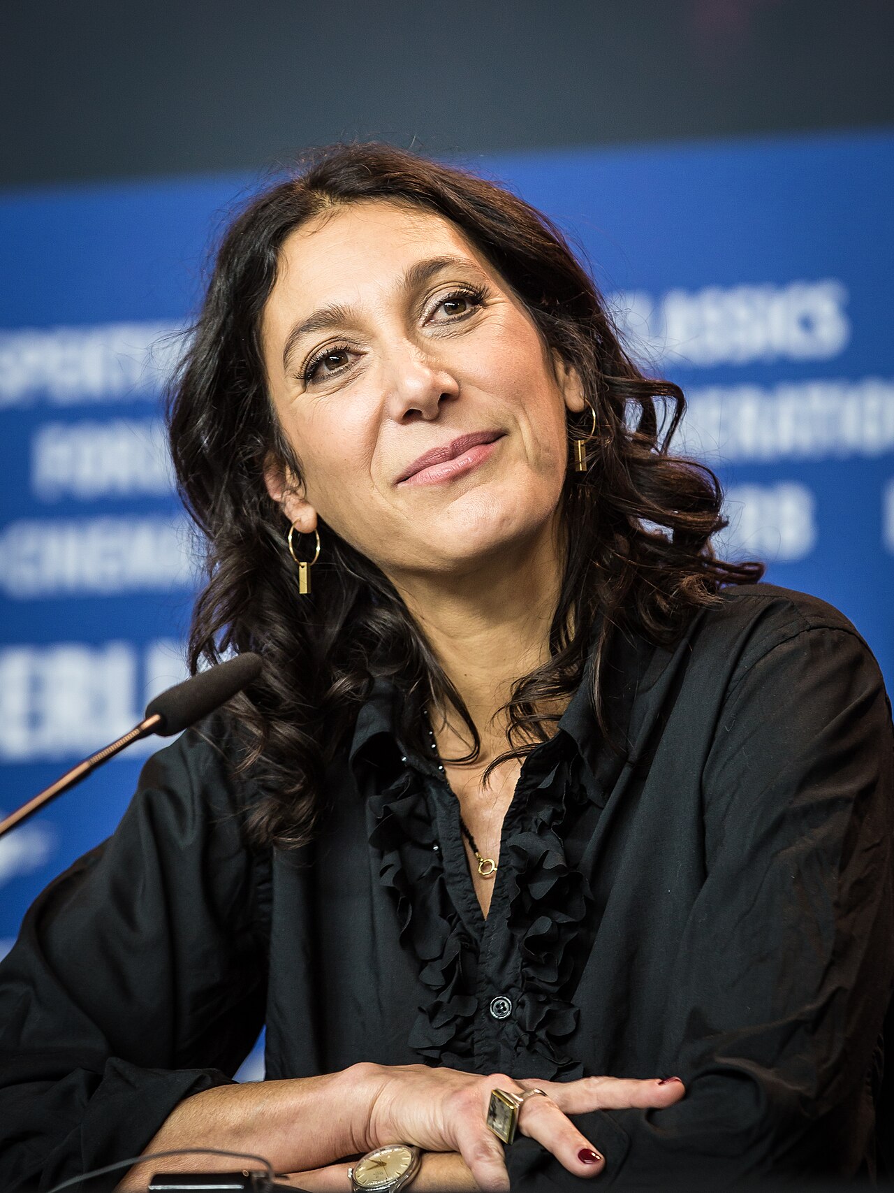 Movie director Emily Atef at the Berlinale 2018