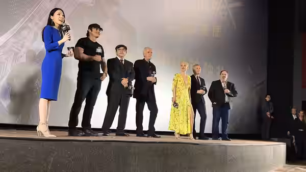 China premiere of Alita: Battle Angel at Beijing Wanda CBD Cinema. (2019)