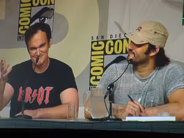 Quentin Tarantino and Robert Rodriguez at 2006 San Diego Comic-Con.