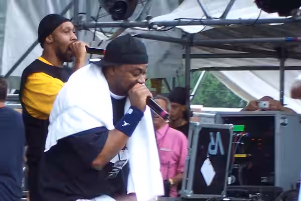 RZA (left) and Ghostface Killah (right) at the Virgin Festival in 2007.
