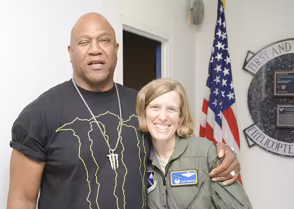 Tommy "Tiny" Lister, a character actor and professional wrestler widely known for his role as neighborhood bully Deebo in the “Friday” movie trilogy, visited Jo (2012)