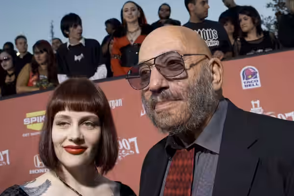 American film actor Sid Haig with his wife (probably Susan L. Oberg). Taken at the 2007 Scream Awards
