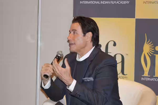 John Travolta at IIFA 2014. Photo by Jim Dooley.
