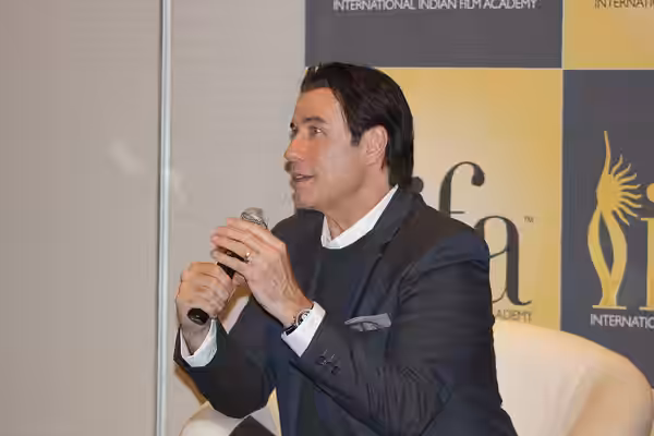John Travolta at IIFA 2014. Photo by Jim Dooley.