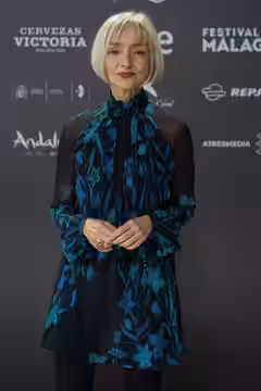 Maria de Medeiros at the Red Carpet of the Malaga 2025 Festival