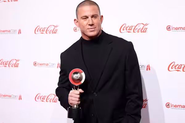Channing Tatum on the red carpet at the Big Screen Achievement Awards at the 2025 CinemaCon at The Colosseum Theater at Caesars Palace in Las Vegas, Nevada. Ple