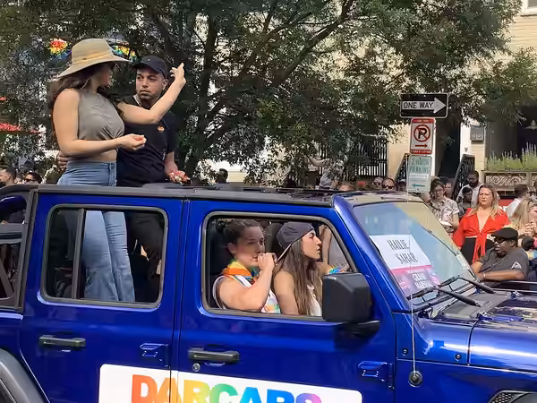 Hailie Sahar at the 2019 Capital Pride Parade in Washington, D.C.