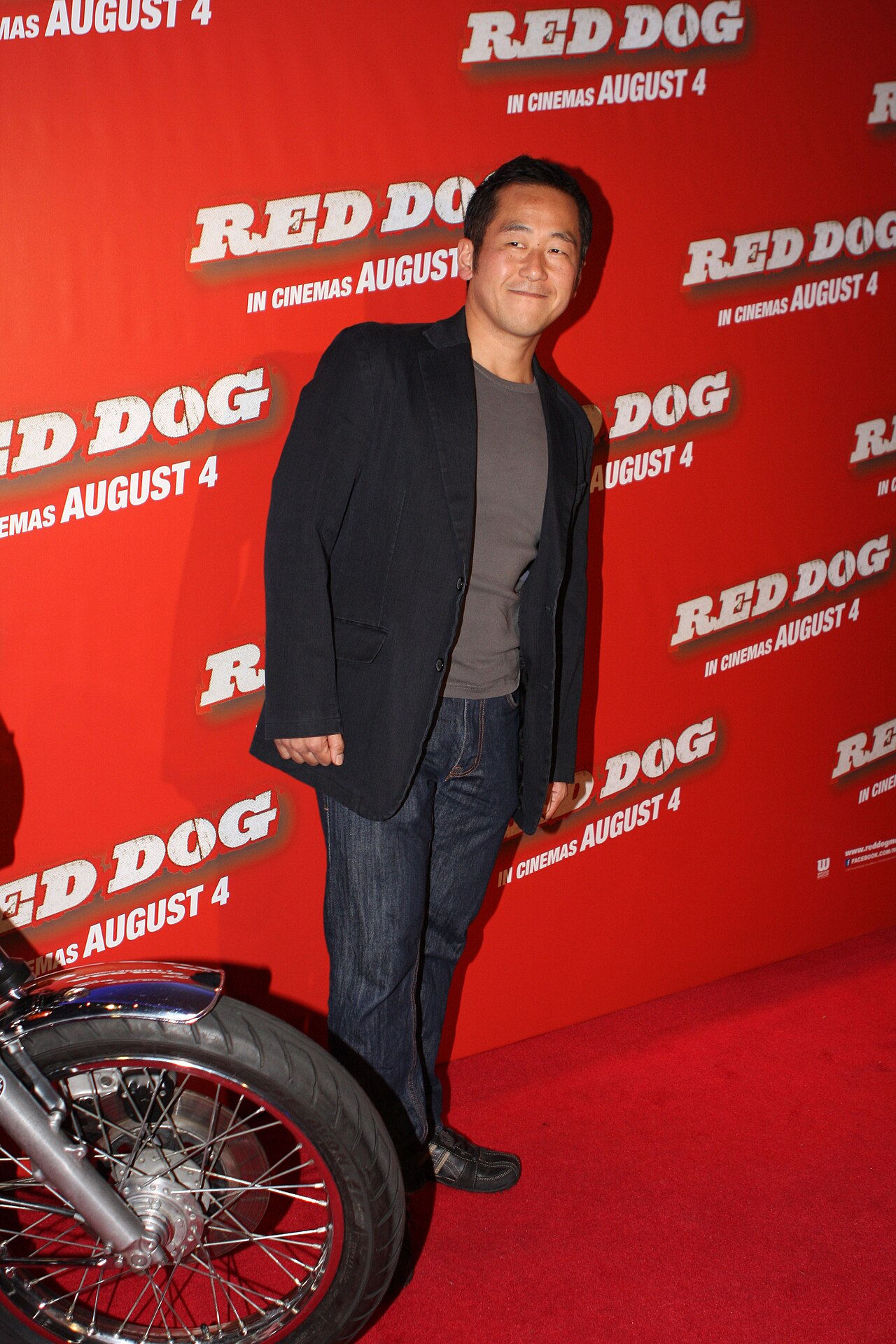 Shingo Usami at Red Dog film premiere in Sydney (2011)