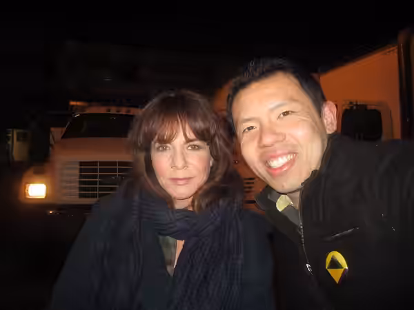 Stockard Channing (The West Wing, Batman Beyond, etc) and I after day 11 wrapped of the pilot for 17th Precinct (2011)
