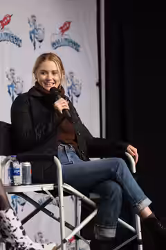Virginia Gardner at GalaxyCon Richmond in 2022