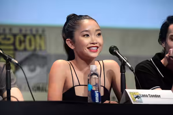 Actress Lana Condor at the San Diego Comic-Con International for X-Men: Apocalypse, July 11, 2015