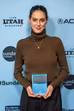 Eva Victor at the 2025 Sundance Film Festival Awards