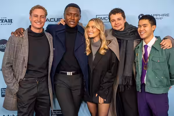 The cast of Last Days at the 2025 Sundance Film Festival