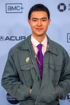 Sky Yang, actor, at the 2025 Sundance Film Festival for Last Days