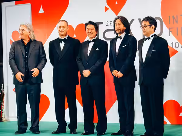 第26回 東京国際映画祭 ポール・グリーングラス トム・ハンクス (キャプテン・フィリップス) 三谷幸喜 役所広司 (清須会議) 安倍晋三 (内閣総理大臣) (2013)