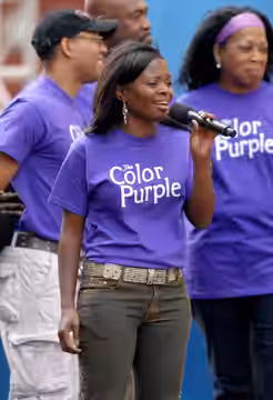 LaChanze and the cast of The Color Purple performs The Color Purple at Broadway on Broadway, September 10, 2006.