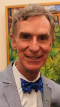 Bill Nye (the Science Guy) came to meet with Chris about space science research on Tuesday, July 15. (2014)
