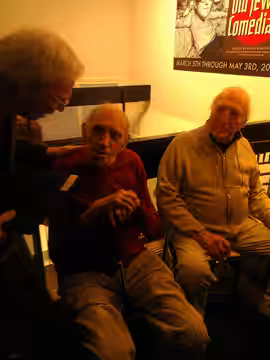Abe Vigoda and Bruce Jay Friedman, 2014