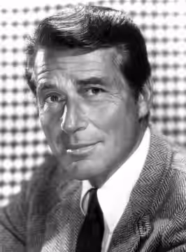 Photo of Efrem Zimbalist, Jr. from the 1971 season premiere of the television program The FBI.