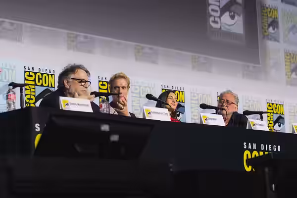 Pan's Labyrinth 20th anniversary panel featuring Guillermo del Toro, Doug Jones, Ivana Baquero, and Guillermo Navarro at San Diego Comic Con 2026