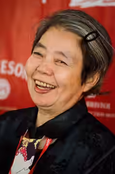 Japanese actress Kirin Kiki at the 6th Odessa International Film Festival. (2015)
