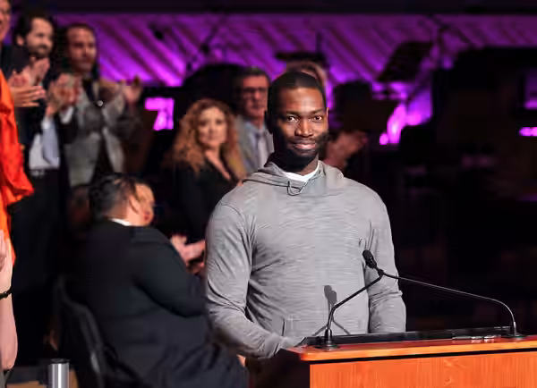 MIAMI BEACH, FLORIDA, NOVEMBER 28, 2016 Tarell Alvin McCraney during the 2016 Knight Arts Challenge awards ceremony. (Photo by Patrick Farrell)