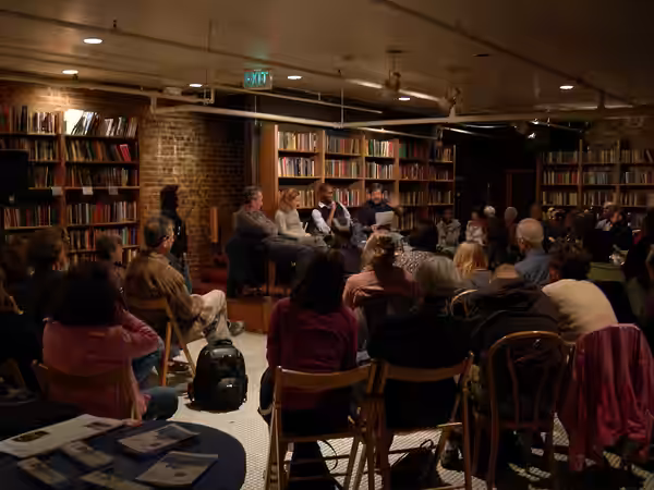 A reading at Elliott Bay Books, Seattle, Washington, co-presented with the Seattle Repertory Theatre, in association with Seattle Rep's staging of The Breach, a