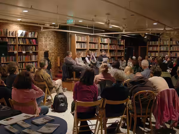 A reading at Elliott Bay Books, Seattle, Washington, co-presented with the Seattle Repertory Theatre, in association with Seattle Rep's staging of The Breach, a