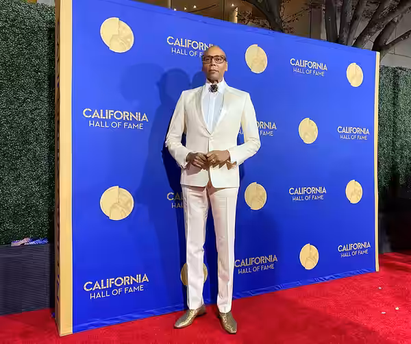 RuPaul at the 2019 California Hall of Fame Ceremony.