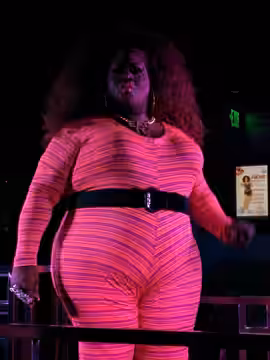 Latrice Royale performing "What's Up?" by 4 Non Blondes at The Café in San Francisco, California, United States. (2015)