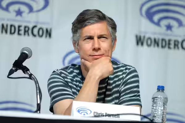 Chris Parnell speaking at the 2019 WonderCon, for "Archer", at the Anaheim Convention Center in Anaheim, California. Please attribute to Gage Skidmore if used e