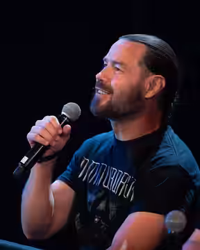 Chris Pontius and Kjartan Lauritzen interviewed by Tarjei Strøm at Tons of Rock, Oslo, Norway, 2025