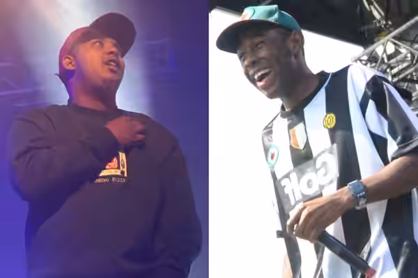 Collage of both members of duo I Smell Panties in 2016