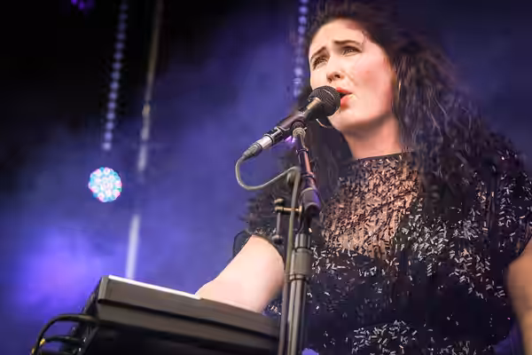 White Sea's Morgan Kibby performs at Sasquatch Music Festival in 2014.