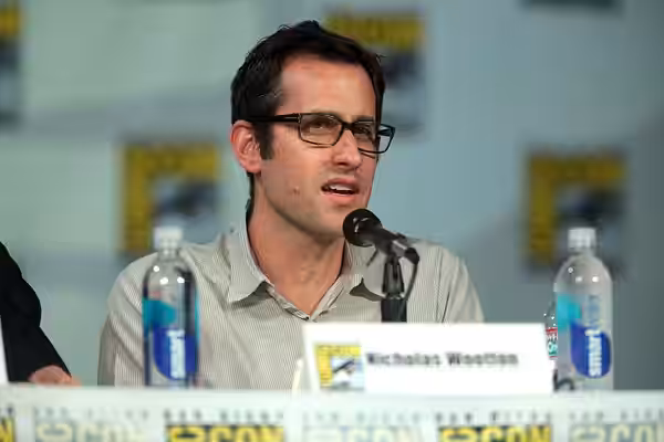 Nicholas Wootton speaking at the 2014 San Diego Comic Con International, for "Scorpion", at the San Diego Convention Center in San Diego, California. Please att